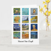 Vincent Van Gogh - Masterpiece Grid Karte (Gelbe Blume)