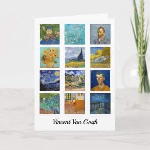 Vincent Van Gogh - Masterpiece Grid Karte