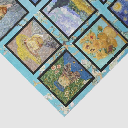 Vincent Van Gogh - Masterpiece Grid Seidenpapier (Ausschnitt)