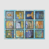 Vincent Van Gogh - Masterpiece Grid Seidenpapier (Vorderseite)