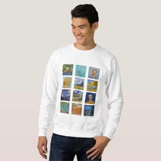 Vincent Van Gogh - Masterpiece Grid Sweatshirt (Vorne ganz)