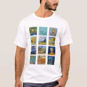 Vincent Van Gogh - Masterpiece Grid T-Shirt (Vorderseite)