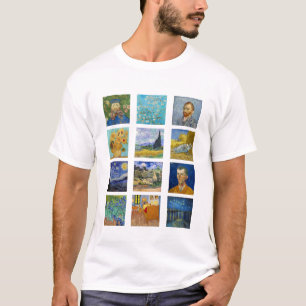 Vincent Van Gogh - Masterpiece Grid T-Shirt