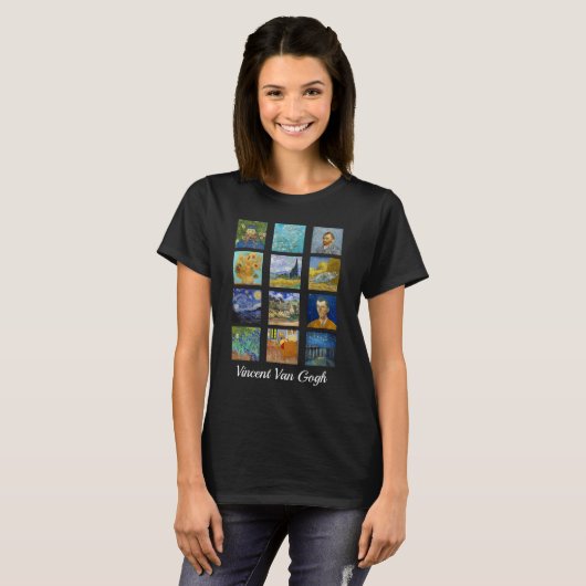 Vincent Van Gogh - Masterpiece Grid T-Shirt (Vorne ganz)