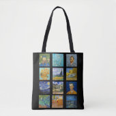 Vincent Van Gogh - Masterpiece Grid Tasche (Vorderseite)