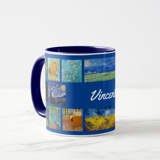 Vincent Van Gogh - Masterpiece Grid Tasse (Vorderseite Links)