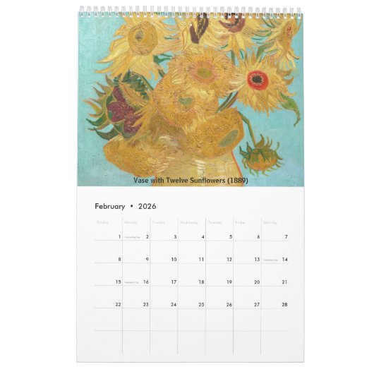 Vincent van Gogh Masterpiece Selection Kalender (Feb 2026)