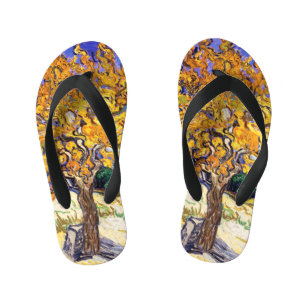 Vincent Van Gogh Maulbeerbaum Fine Art Kinderbadesandalen