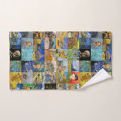 Vincent van Gogh - Meisterwerke Mosaic Patchwork Badhandtuch Set (Handtuch)