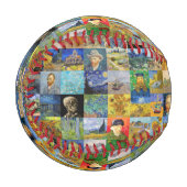 Vincent van Gogh - Meisterwerke Mosaic Patchwork Baseball (Vorderseite Links)