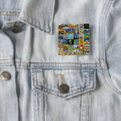 Vincent van Gogh - Meisterwerke Mosaic Patchwork Button (Beispiel)