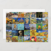 Vincent van Gogh - Meisterwerke Mosaic Patchwork Dankeskarte (Vorne/Hinten)
