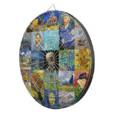 Vincent van Gogh - Meisterwerke Mosaic Patchwork Dartscheibe (Vorderseite rechts)