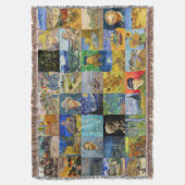 Vincent van Gogh - Meisterwerke Mosaic Patchwork Decke (Vorderseite Vertikal)