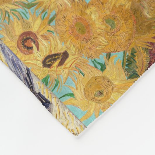 Vincent van Gogh - Meisterwerke Mosaic Patchwork Fleecedecke (Ecke)