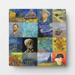 Vincent van Gogh - Meisterwerke Mosaic Patchwork Fotoplatte