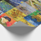 Vincent van Gogh - Meisterwerke Mosaic Patchwork Geschenkpapier (Ecke)