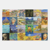 Vincent van Gogh - Meisterwerke Mosaic Patchwork Geschenkpapier Set (Vorderseite 2)