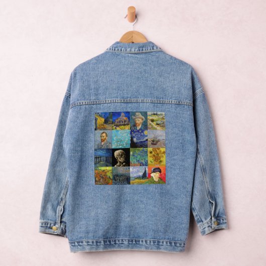 Vincent van Gogh - Meisterwerke Mosaic Patchwork Jeansjacke (Hangar)