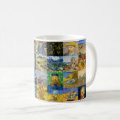 Vincent van Gogh - Meisterwerke Mosaic Patchwork Kaffeetasse (VorderseiteRechts)