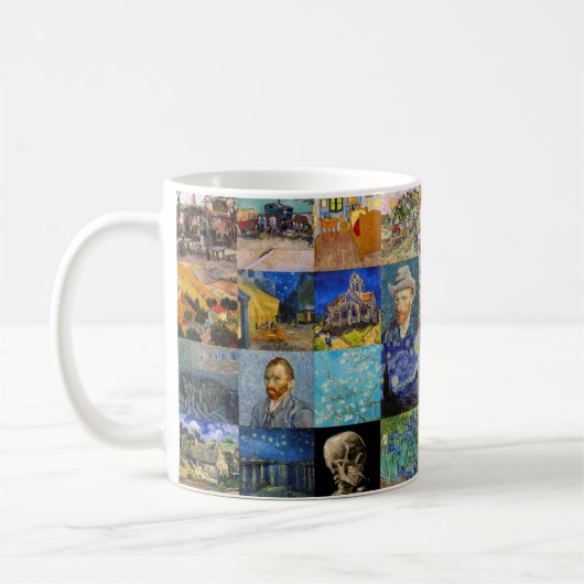 Vincent van Gogh - Meisterwerke Mosaic Patchwork Kaffeetasse (Links)