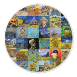 Vincent van Gogh - Meisterwerke Mosaic Patchwork Keramikknauf