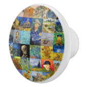 Vincent van Gogh - Meisterwerke Mosaic Patchwork Keramikknauf (Rechts)