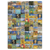 Vincent van Gogh - Meisterwerke Mosaic Patchwork Klemmbrett (Rückseite)