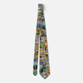 Vincent van Gogh - Meisterwerke Mosaic Patchwork Krawatte (Rückseite)