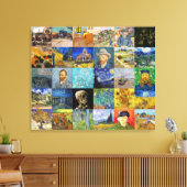 Vincent van Gogh - Meisterwerke Mosaic Patchwork Leinwanddruck (Insitu (Wohnzimmer))