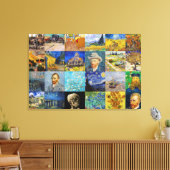 Vincent van Gogh - Meisterwerke Mosaic Patchwork Leinwanddruck (Insitu (Wohnzimmer))