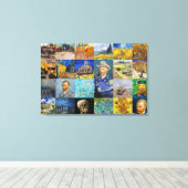 Vincent van Gogh - Meisterwerke Mosaic Patchwork Leinwanddruck (Insitu (Holzboden))