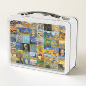 Vincent van Gogh - Meisterwerke Mosaic Patchwork Metall Brotdose (Rückseite)