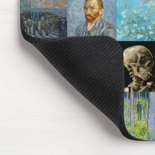 Vincent van Gogh - Meisterwerke Mosaic Patchwork Mousepad (Ecke)