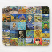 Vincent van Gogh - Meisterwerke Mosaic Patchwork Mousepad (Vorne)