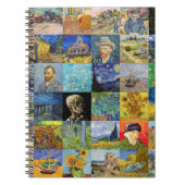 Vincent van Gogh - Meisterwerke Mosaic Patchwork Notizblock (Vorderseite)