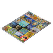 Vincent van Gogh - Meisterwerke Mosaic Patchwork Notizblock (Linke Seite)