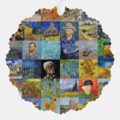 Vincent van Gogh - Meisterwerke Mosaic Patchwork Ornament Karte (Rückseite)