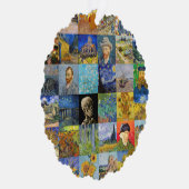 Vincent van Gogh - Meisterwerke Mosaic Patchwork Ornament Karte (Rechts)