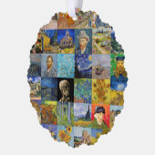 Vincent van Gogh - Meisterwerke Mosaic Patchwork Ornament Karte (Links)