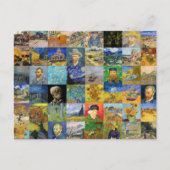 Vincent van Gogh - Meisterwerke Mosaic Patchwork Postkarte (Vorderseite)