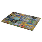 Vincent van Gogh - Meisterwerke Mosaic Patchwork Schneidebrett (Ecke)