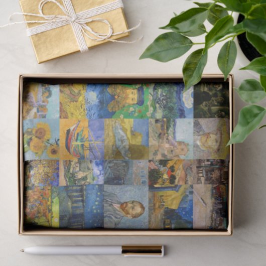 Vincent van Gogh - Meisterwerke Mosaic Patchwork Seidenpapier (Geschenk)