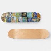 Vincent van Gogh - Meisterwerke Mosaic Patchwork Skateboard (Horizontal)