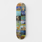 Vincent van Gogh - Meisterwerke Mosaic Patchwork Skateboard (Vorderseite)