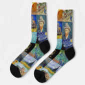 Vincent van Gogh - Meisterwerke Mosaic Patchwork Socken (Linkes Detail)