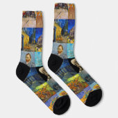 Vincent van Gogh - Meisterwerke Mosaic Patchwork Socken (Rechts)