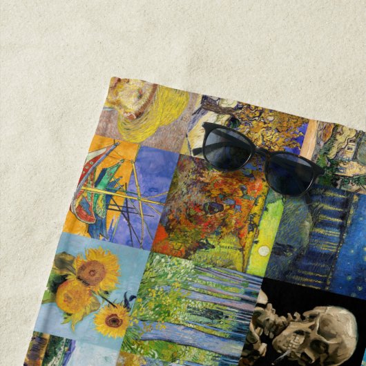 Vincent van Gogh - Meisterwerke Mosaic Patchwork Strandtuch (Beispiel)