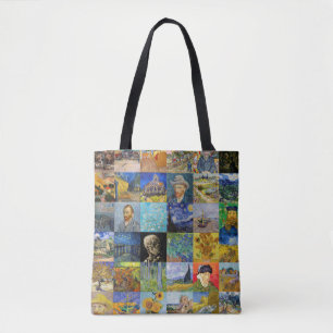Vincent van Gogh - Meisterwerke Mosaic Patchwork Tasche