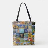 Vincent van Gogh - Meisterwerke Mosaic Patchwork Tasche (Rückseite)